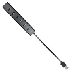 HUE-SA7BP Hub 7-portowy USB 3.2 GEN 1 aluminum charging hub,… | PartsPC.pl