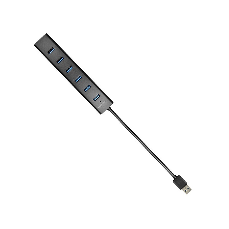 HUE-SA7BP Hub 7-portowy USB 3.2 GEN 1 aluminum charging hub,… | PartsPC.pl