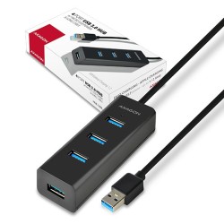 HUE-S2BL Hub 4-portowy USB 3.2 Gen 1 charging hub, 1.2m kabe… | PartsPC.pl