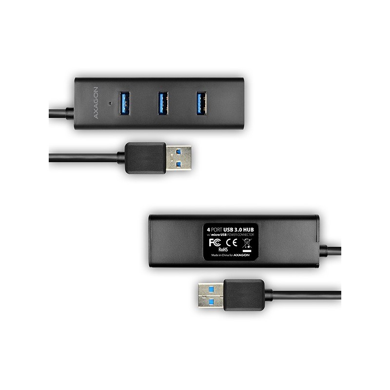 HUE-S2BL Hub 4-portowy USB 3.2 Gen 1 charging hub, 1.2m kabe… | PartsPC.pl