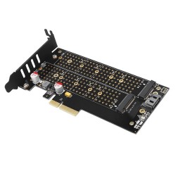 PCEM2-DC Adapter wewnętrzny PCIe x4, 1x M.2 NVMe M-key + 1x … | PartsPC.pl