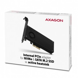 PCEM2-DC Adapter wewnętrzny PCIe x4, 1x M.2 NVMe M-key + 1x … | PartsPC.pl