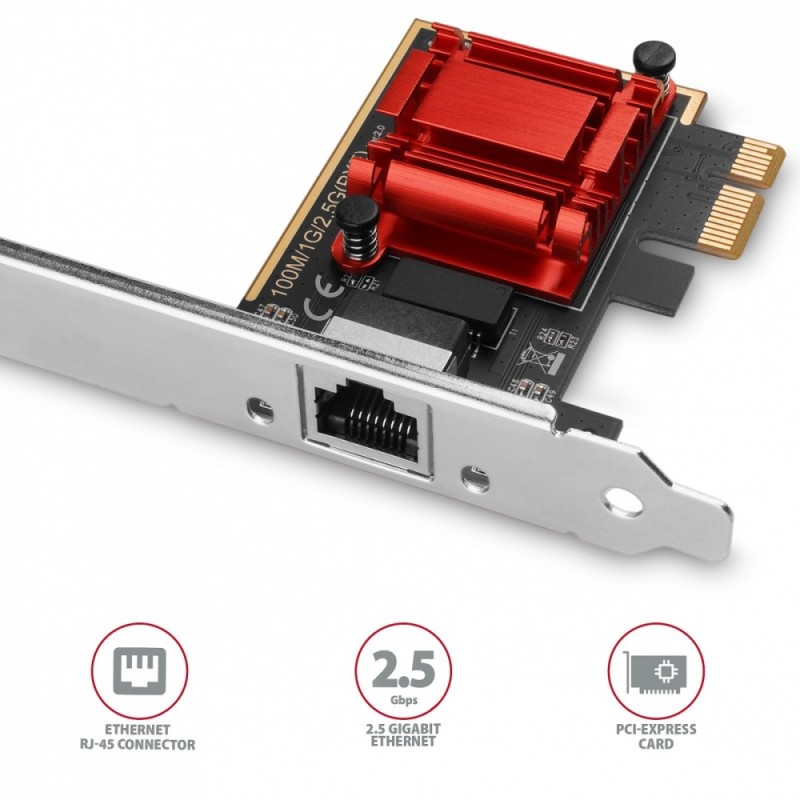 PCEE-G25 Karta sieciowa PCIe 1 x 2.5 Gigabit Ethernet port  … | PartsPC.pl