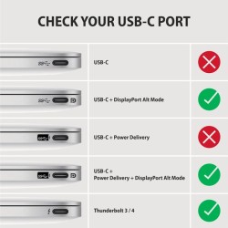 RVC-DPC Konwerter/kabel USB-C -> DisplayPort 1,8m, 4K/60HZ | PartsPC.pl