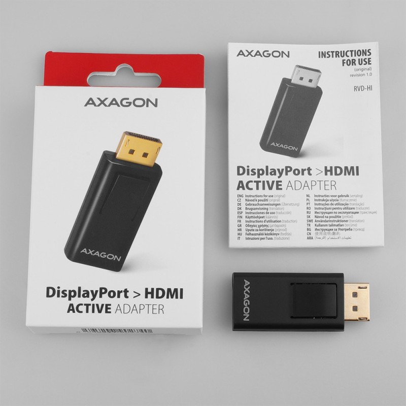 RVD-HI Adapter aktywny DisplayPort -> HDMI FullHD | PartsPC.pl