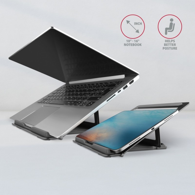 STND-L Podstawa do laptopów aluminiowa 10-16", 4 regulowane … | PartsPC.pl