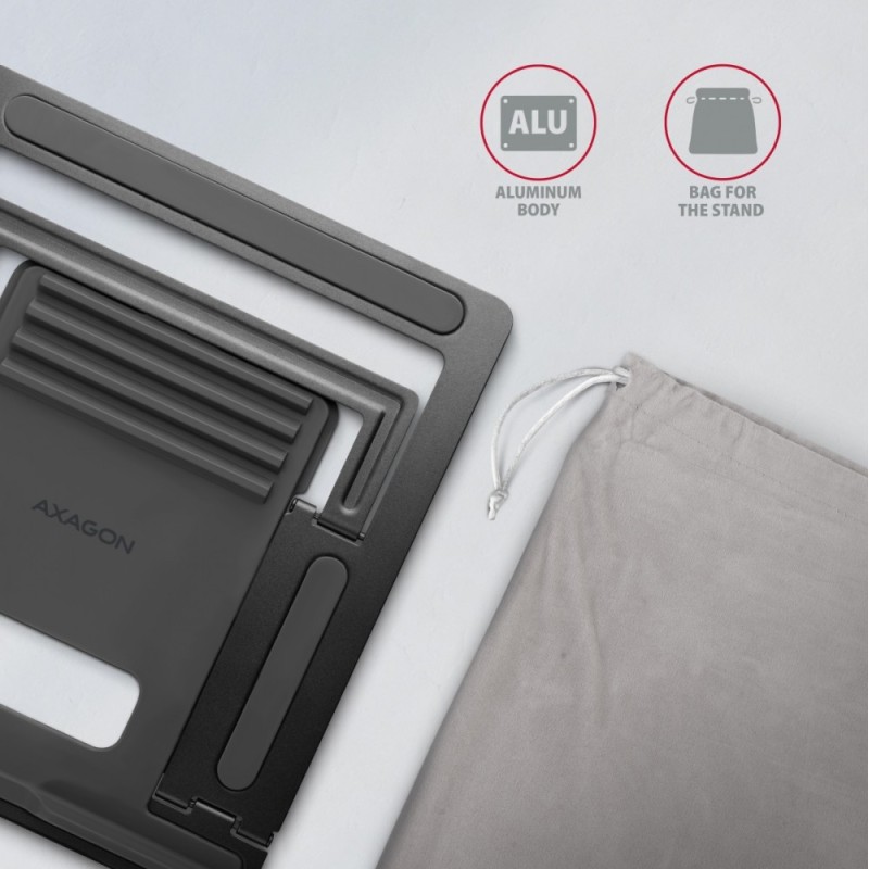 STND-L Podstawa do laptopów aluminiowa 10-16", 4 regulowane … | PartsPC.pl