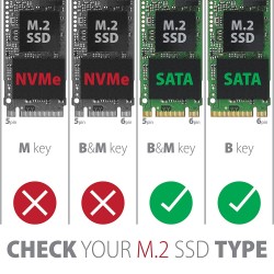 EEM2-SBC Obudowa zewnętrzna aluminiowa bezśrubowa USB-C 3.2 … | PartsPC.pl