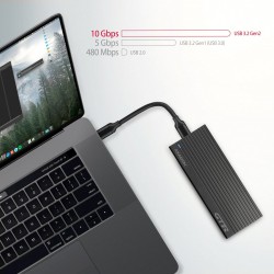 EEM2-GTR Obudowa zewnętrzna aluminiowa, USB-C 3.2 GEN 2 M.2 … | PartsPC.pl