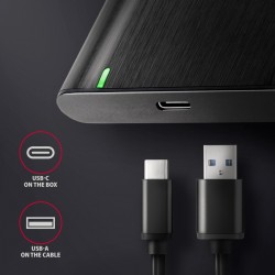 EE25-A6C Bezśrubowa aluminiowa obudowa zewnętrzna USB-C 3.2 … | PartsPC.pl