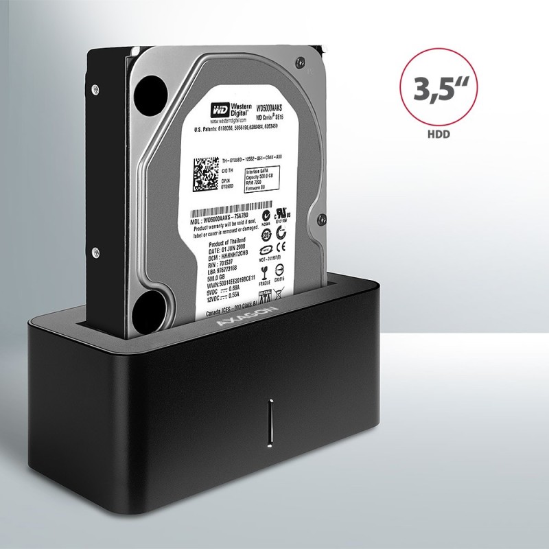 ADSA-SN Stacja dokująca, USB 3.2 Gen 1 - 1x SATA 6G 2.5"/3.5… | PartsPC.pl