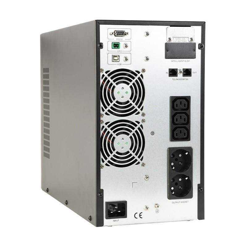 Zasilacz UPS 3000VA On-Line 3xIEC 2xSchuko USB | PartsPC.pl