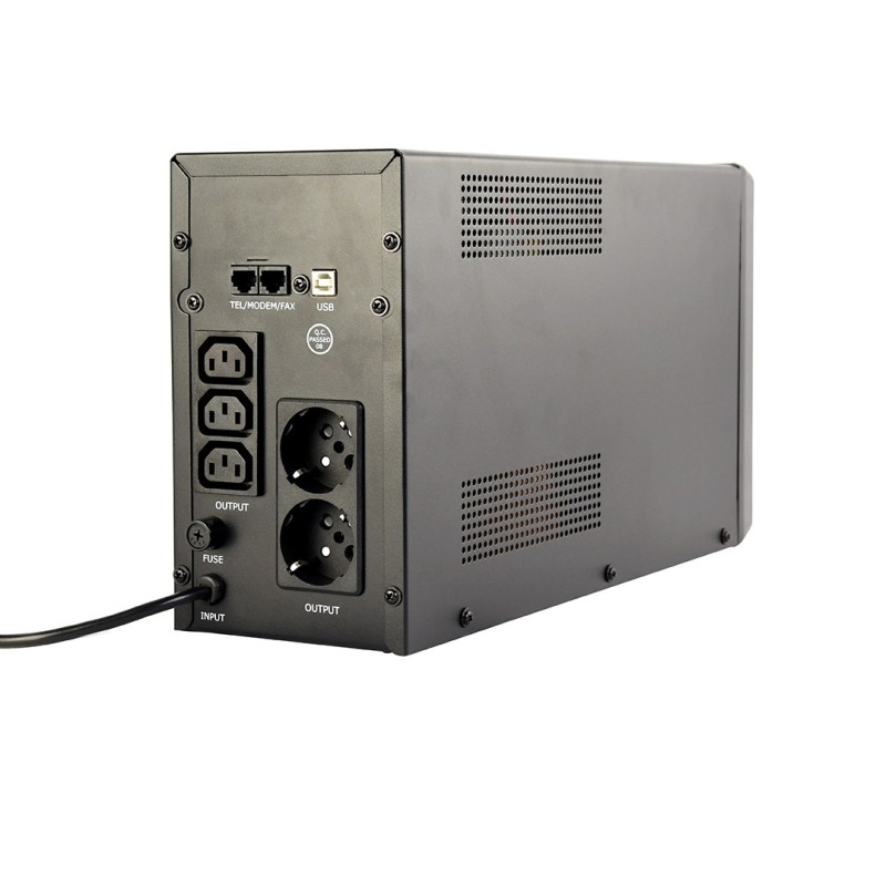 Zasilacz UPS 2000VA Line-in 1xC14 3xC13 2xShuko USB RJ45 | PartsPC.pl