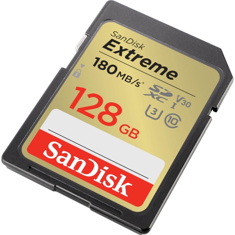 Karta pamięci Extreme SDXC 128GB 180/90 MB/s V30 UHS-I U3 | PartsPC.pl