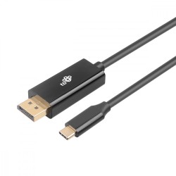 Kabel USB C - Displayport 2m czarny | PartsPC.pl