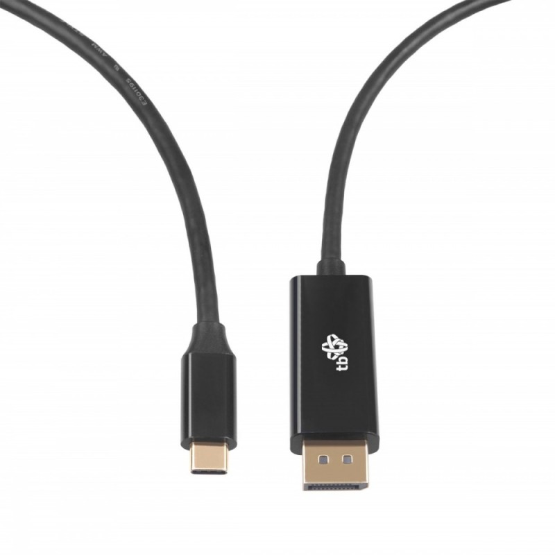 Kabel USB C - Displayport 2m czarny | PartsPC.pl
