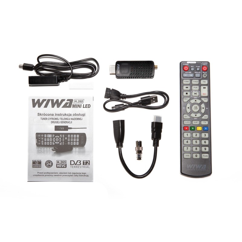 Tuner TV H.265 MINI LED DVB-T/DVB-T2 H.265 HD | PartsPC.pl
