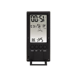Termometr/higrometr TH-140 czarny | PartsPC.pl