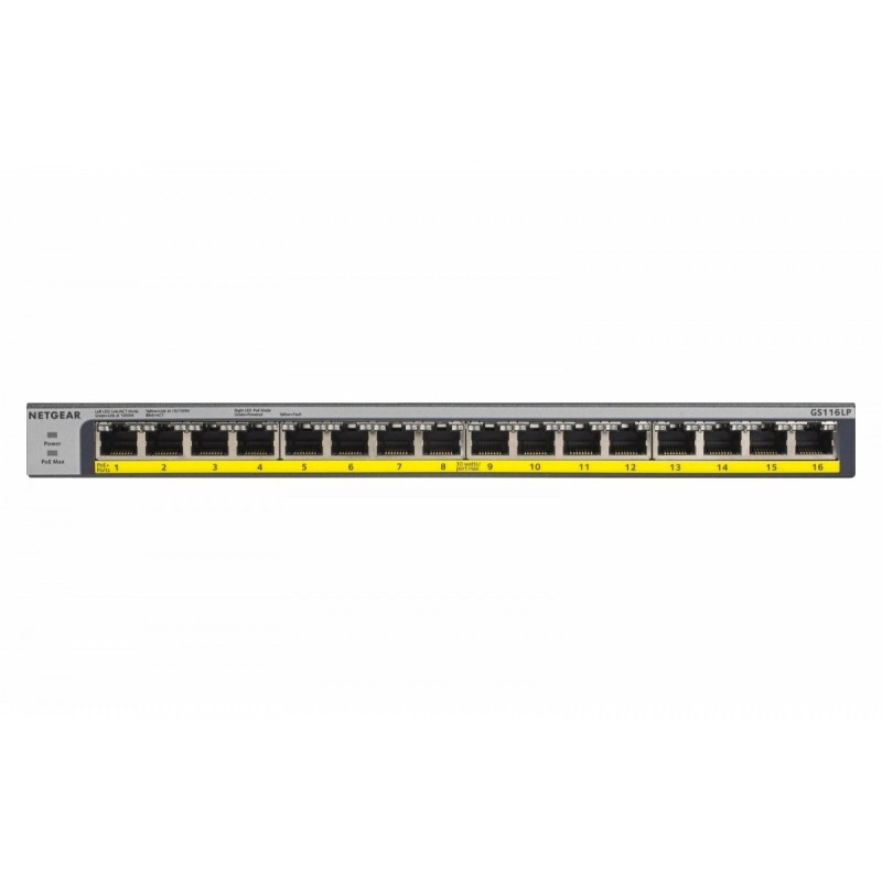 Przełącznik GS116LP Switch niezarządzalny 16xGE PoE+ | PartsPC.pl