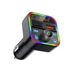 Transmiter FM Bluetooth 5.1+Qc3.0 RBG | PartsPC.pl