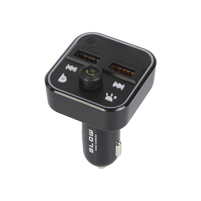 Transmiter FM Bluetooth 5.1+Qc3.0 RBG | PartsPC.pl