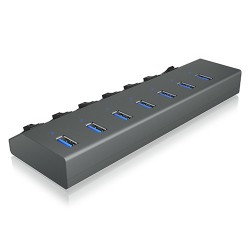 IB-HUB1701-C3 7xUSB Type-A, włącznik/wyłącznik dla każdego U… | PartsPC.pl