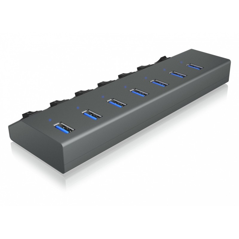IB-HUB1701-C3 7xUSB Type-A, włącznik/wyłącznik dla każdego U… | PartsPC.pl