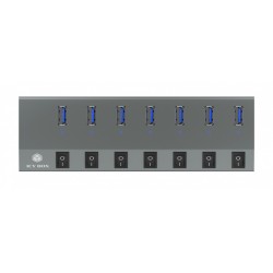 IB-HUB1701-C3 7xUSB Type-A, włącznik/wyłącznik dla każdego U… | PartsPC.pl