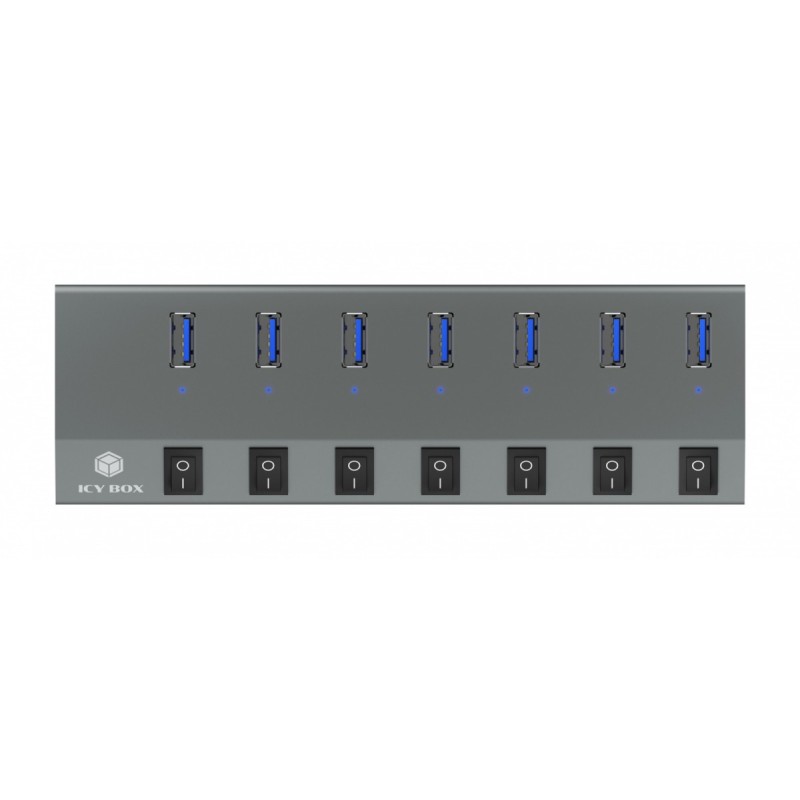 IB-HUB1701-C3 7xUSB Type-A, włącznik/wyłącznik dla każdego U… | PartsPC.pl