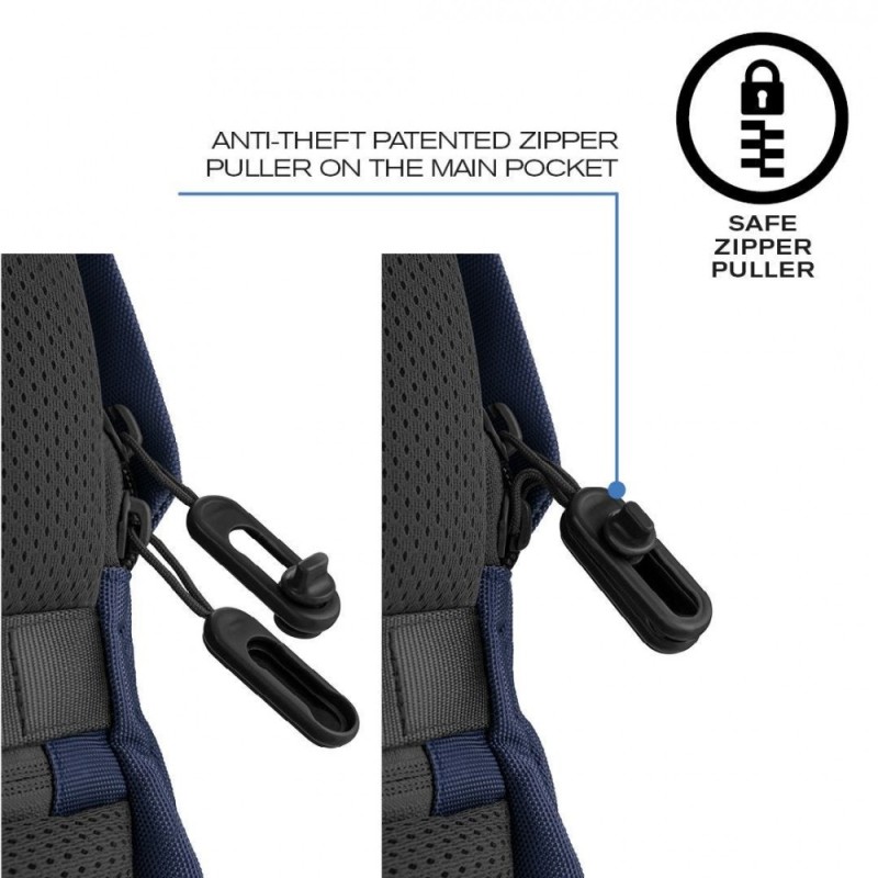Plecak antykradzieżowy BOBBY SOFT NAVY | PartsPC.pl