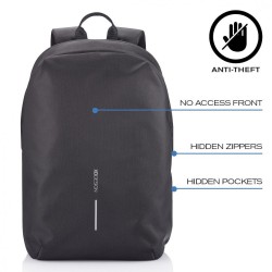 Plecak antykradzieżowy BOBBY SOFT BLACK | PartsPC.pl