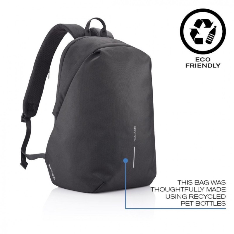 Plecak antykradzieżowy BOBBY SOFT BLACK | PartsPC.pl