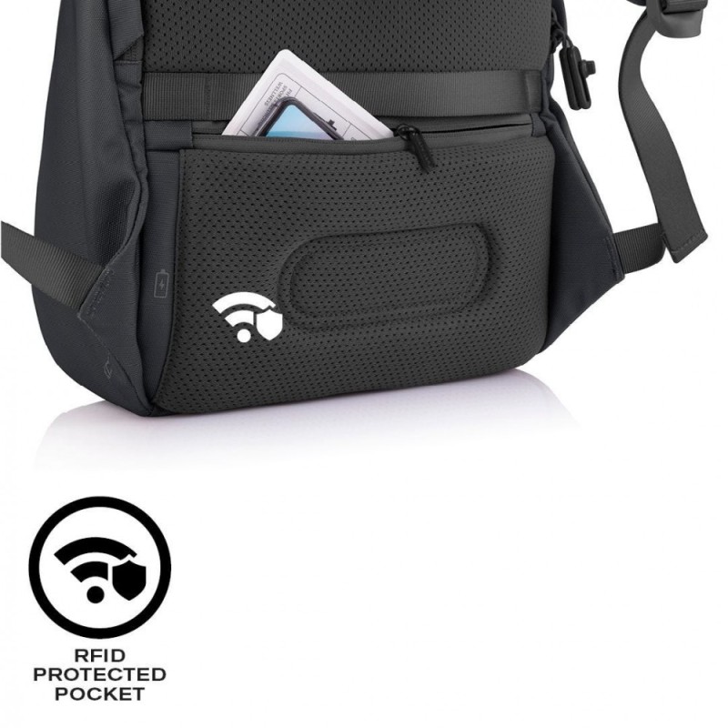 Plecak antykradzieżowy BOBBY SOFT BLACK | PartsPC.pl