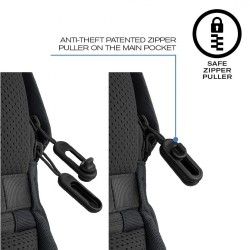 Plecak antykradzieżowy BOBBY SOFT BLACK | PartsPC.pl