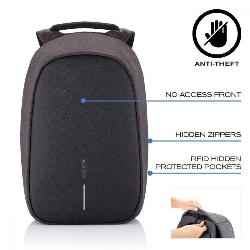 Plecak antykradzieżowy BOBBY HERO REGULAR BLACK | PartsPC.pl
