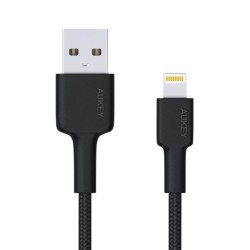 CB-AL05 nylonowy kabel Quick Charge Lightning-USB | 2m | cer… | PartsPC.pl