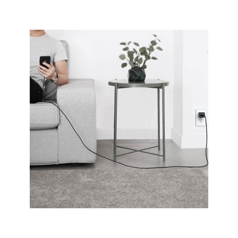 CB-AL05 nylonowy kabel Quick Charge Lightning-USB | 2m | cer… | PartsPC.pl