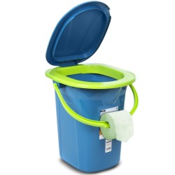 Toaleta turystyczna GB320BL morski-limonka | PartsPC.pl