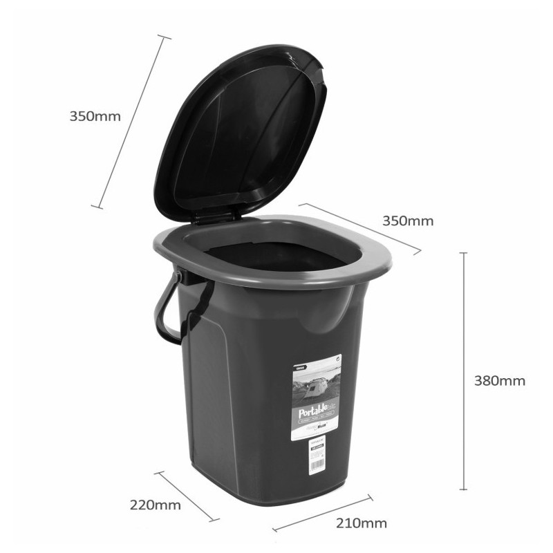 Toaleta turystyczna GB320BL morski-limonka | PartsPC.pl