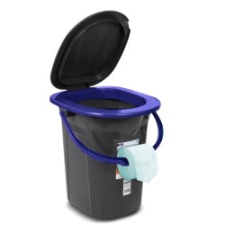Toaleta turystyczna GB320BB czarno-granatowa | PartsPC.pl