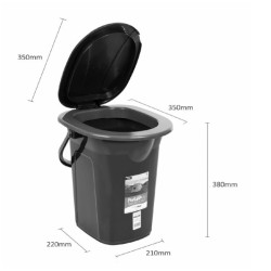 Toaleta turystyczna GB320BB czarno-granatowa | PartsPC.pl