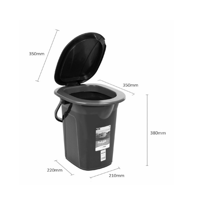 Toaleta turystyczna GB320BB czarno-granatowa | PartsPC.pl