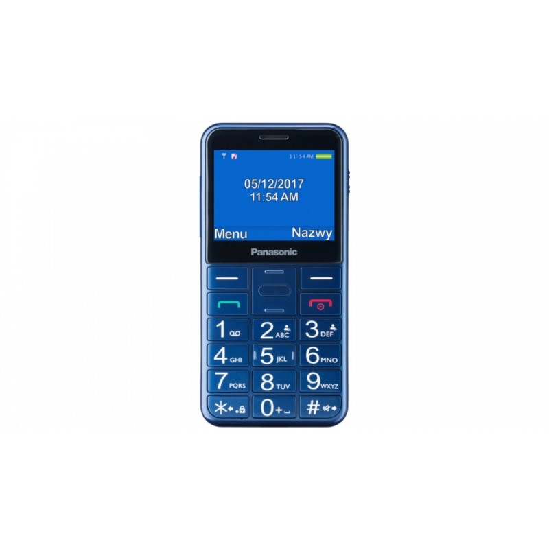 Telefon dla seniora KX-TU155 niebieski | PartsPC.pl