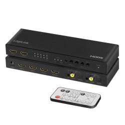Switch 4x2 HDMI, 4K 60Hz, z pilotem | PartsPC.pl