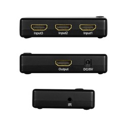 Przełącznik Switch 3x1 HDMI, 1080p 60Hz, z pilotem | PartsPC.pl
