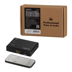 Przełącznik Switch 3x1 HDMI, 1080p 60Hz, z pilotem | PartsPC.pl