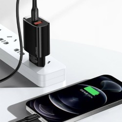 Ładowarka sieciowa 1xUSB-C+1xUSB T35 20W PD3.0 QC3.0 Fast ch… | PartsPC.pl