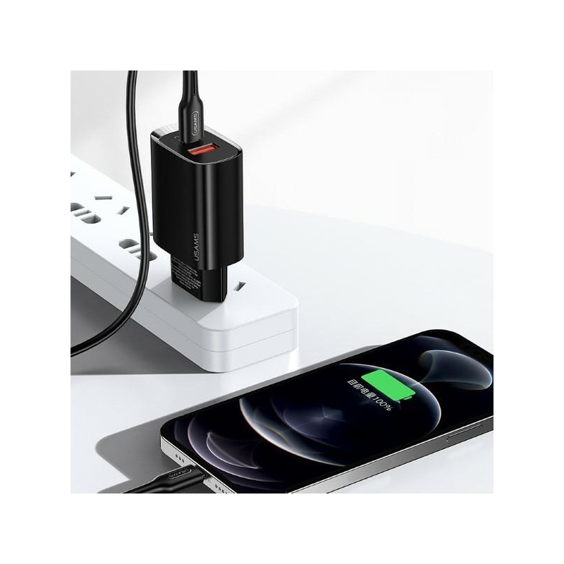 Ładowarka sieciowa 1xUSB-C+1xUSB T35 20W PD3.0 QC3.0 Fast ch… | PartsPC.pl