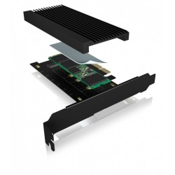 Karta PCI na M.2 SSD NVMe IB-PCI208-HS z radiatorem | PartsPC.pl