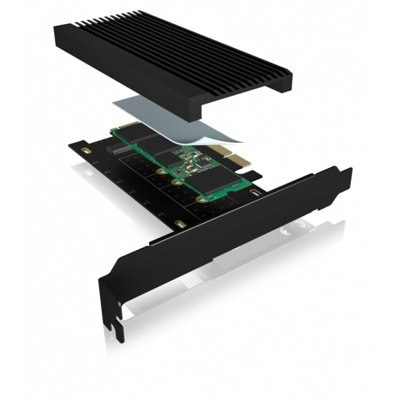 Karta PCI na M.2 SSD NVMe IB-PCI208-HS z radiatorem | PartsPC.pl